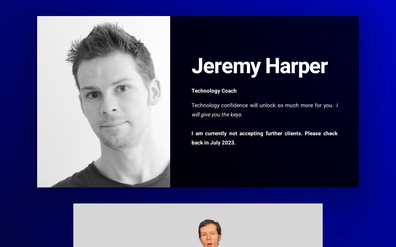 Jeremy Harper Technology Coach